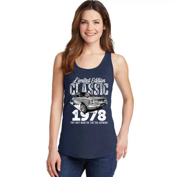 45th Birthday Vintage Classic Car 1978 Bday 45 Year Old Ladies Essential Tank