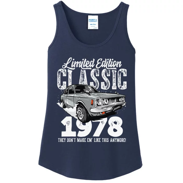 45th Birthday Vintage Classic Car 1978 Bday 45 Year Old Ladies Essential Tank