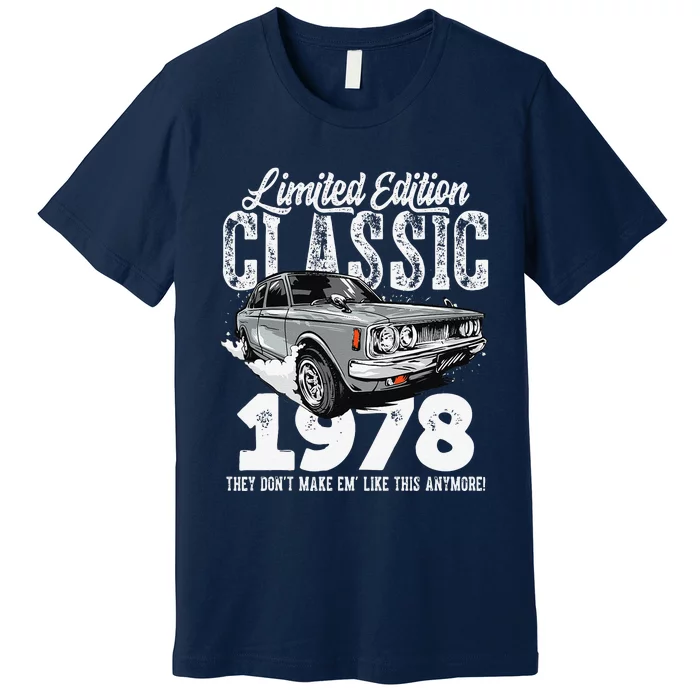 45th Birthday Vintage Classic Car 1978 Bday 45 Year Old Premium T-Shirt