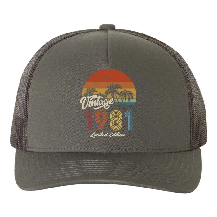 42nd Birthday Vintage Limited Edition 1981 Yupoong Adult 5-Panel Trucker Hat