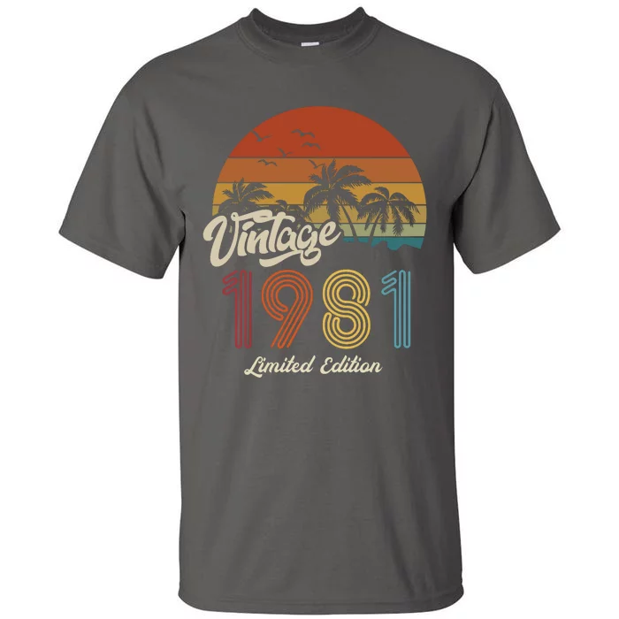 42nd Birthday Vintage Limited Edition 1981 Tall T-Shirt