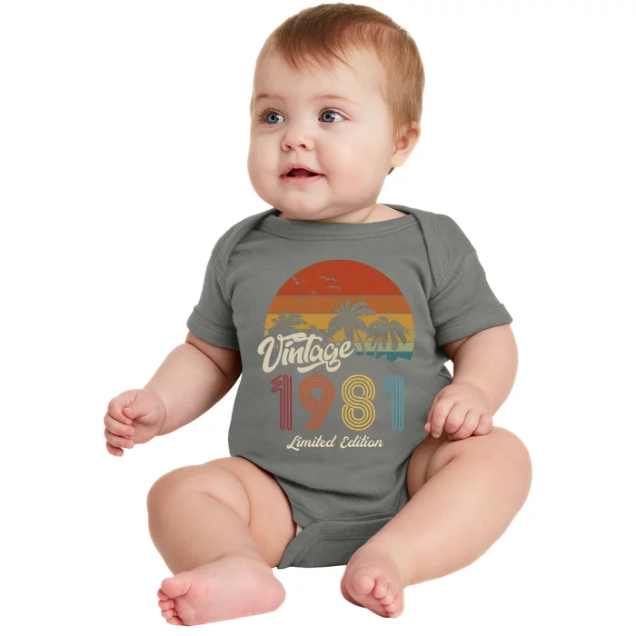 42nd Birthday Vintage Limited Edition 1981 Baby Bodysuit