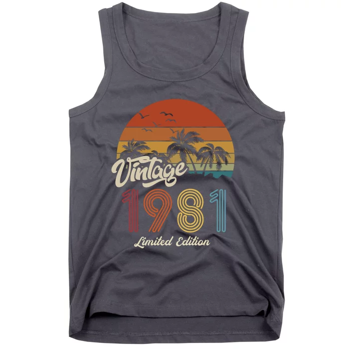 42nd Birthday Vintage Limited Edition 1981 Tank Top