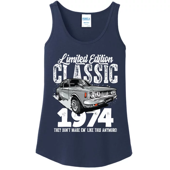 49th Birthday Vintage Classic Car 1974 Bday 49 Year Old Ladies Essential Tank