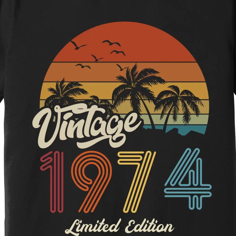 49th Birthday Vintage Limited Edition 1974 Premium T-Shirt