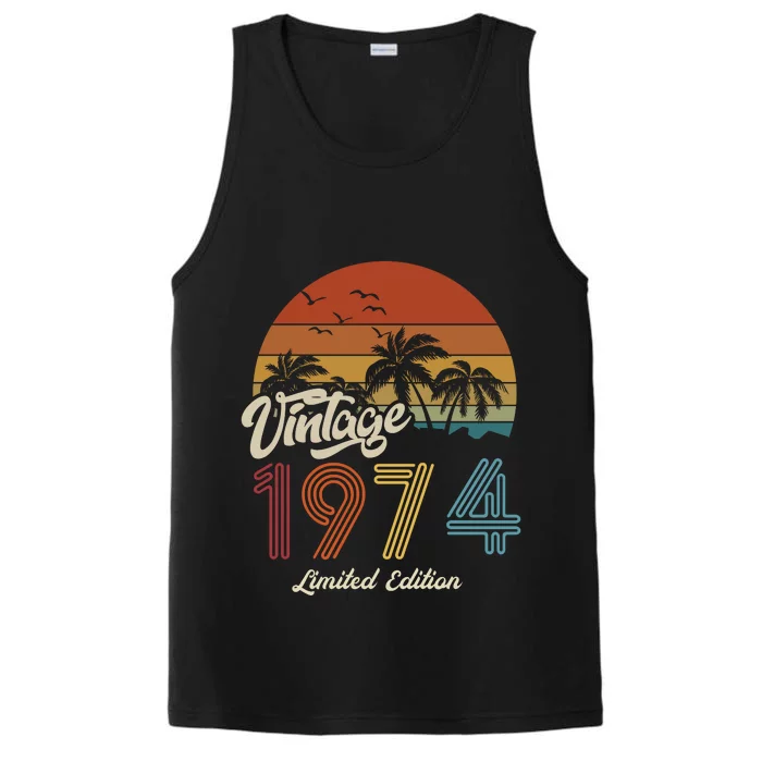 49th Birthday Vintage Limited Edition 1974 Performance Tank