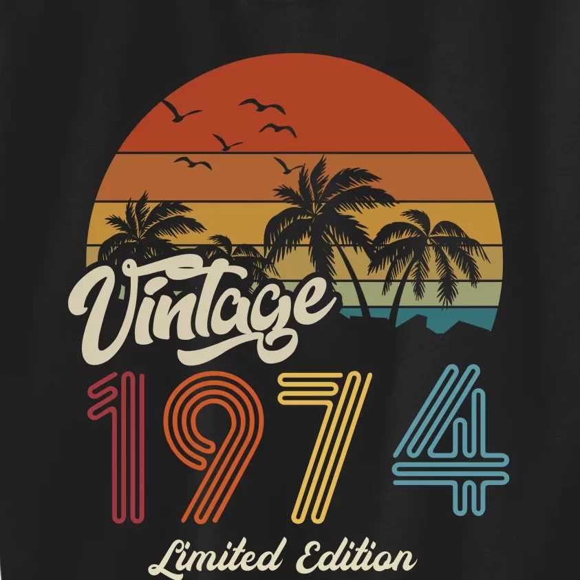 49th Birthday Vintage Limited Edition 1974 Kids Sweatshirt