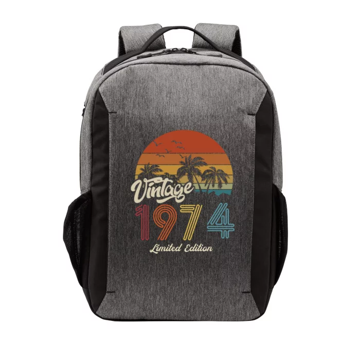 49th Birthday Vintage Limited Edition 1974 Vector Backpack