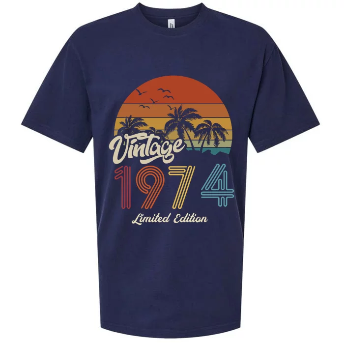 49th Birthday Vintage Limited Edition 1974 Sueded Cloud Jersey T-Shirt