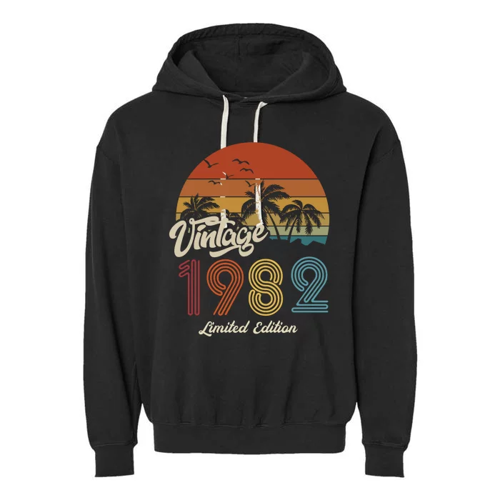 41st Birthday Vintage Limited Edition 1982 Garment-Dyed Fleece Hoodie