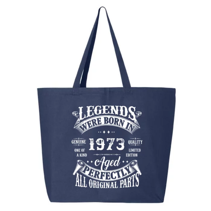 49th Birthday Vintage Birthday Legends Born In 1973 25L Jumbo Tote