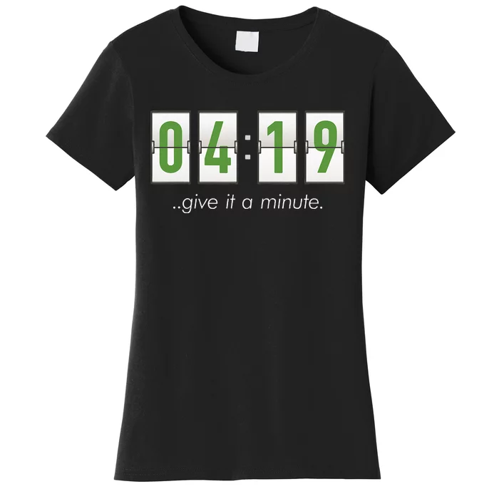 420 Clock 419 Subtle Stoner Marijuana Weed Humor Women's T-Shirt