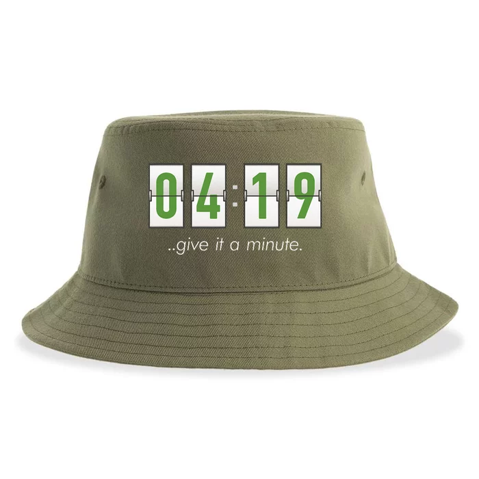 420 Clock 419 Subtle Stoner Marijuana Weed Humor Sustainable Bucket Hat