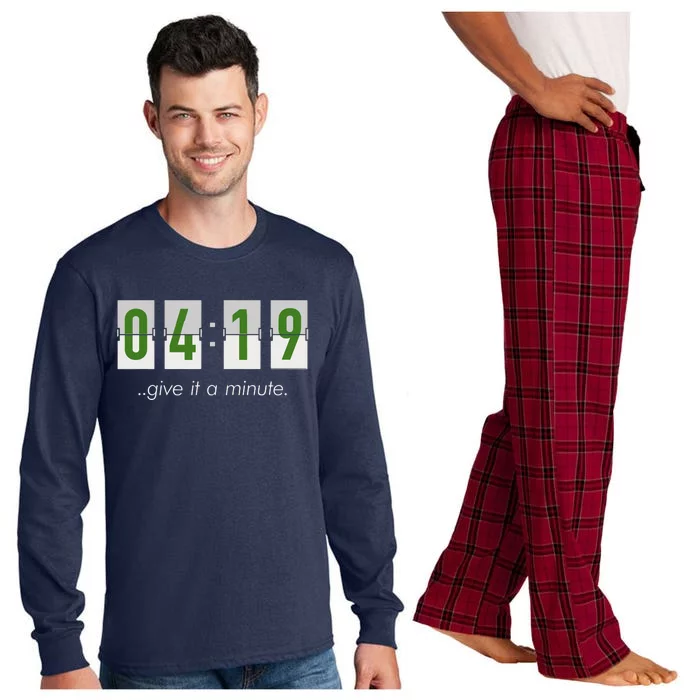 420 Clock 419 Subtle Stoner Marijuana Weed Humor Long Sleeve Pajama Set