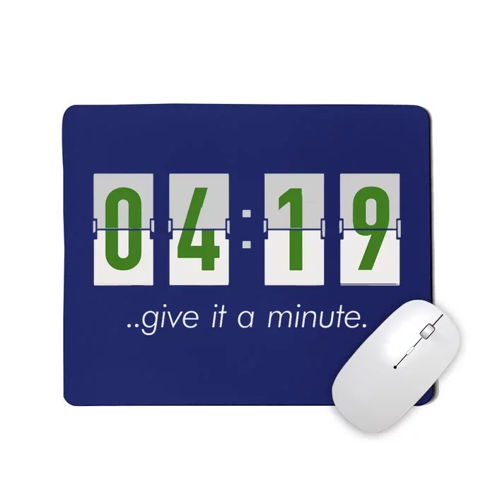 420 Clock 419 Subtle Stoner Marijuana Weed Humor Mousepad