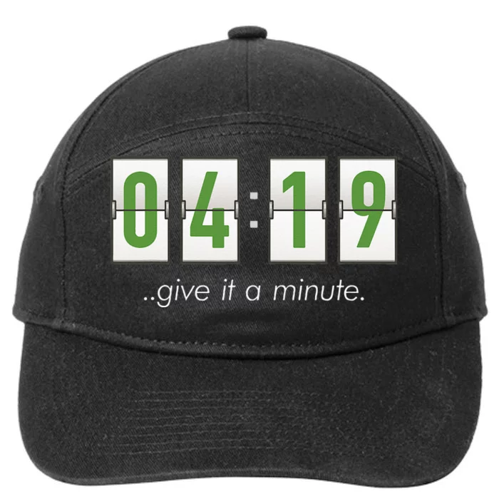 420 Clock 419 Subtle Stoner Marijuana Weed Humor 7-Panel Snapback Hat