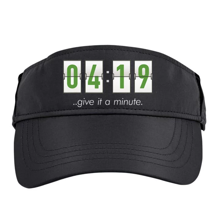 420 Clock 419 Subtle Stoner Marijuana Weed Humor Adult Drive Performance Visor