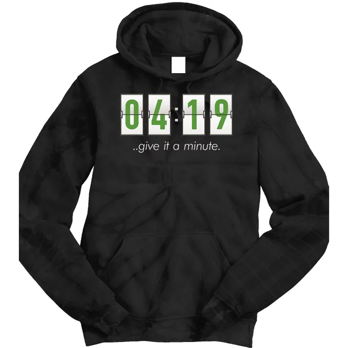 420 Clock 419 Subtle Stoner Marijuana Weed Humor Tie Dye Hoodie