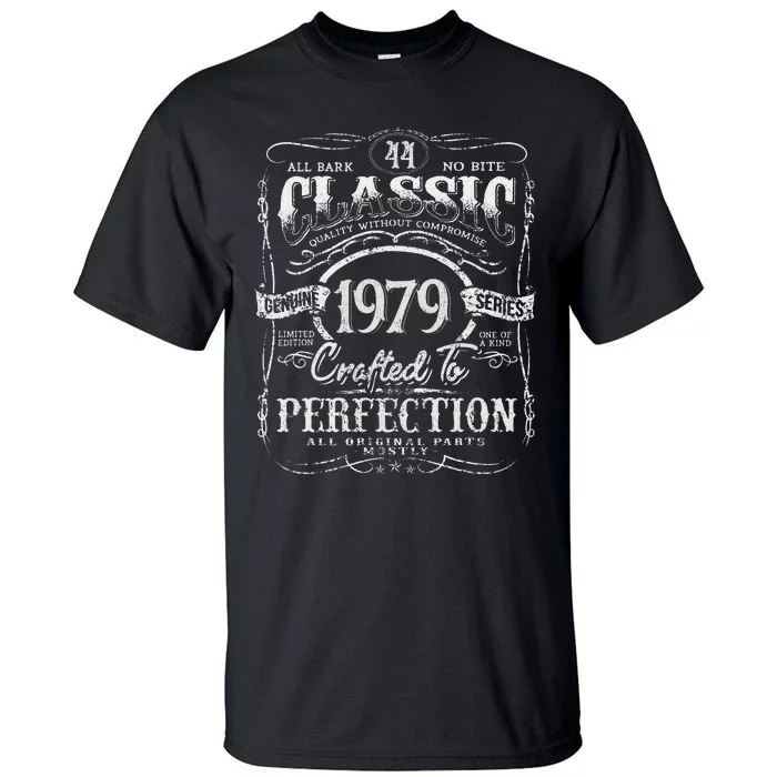 44th Classic Birthday gift 44 Perfection 1979 Birthday Tall T-Shirt