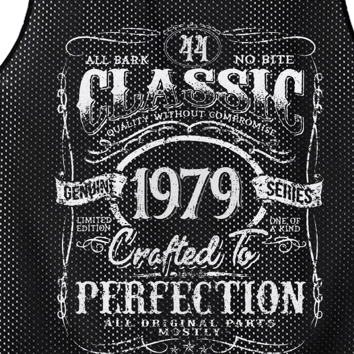 44th Classic Birthday gift 44 Perfection 1979 Birthday Mesh Reversible Basketball Jersey Tank