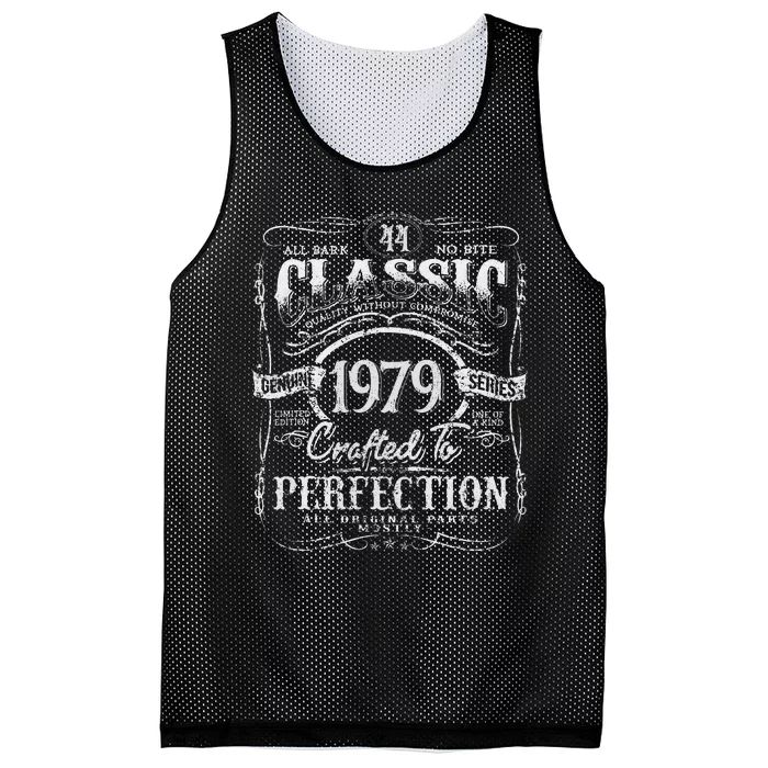 44th Classic Birthday gift 44 Perfection 1979 Birthday Mesh Reversible Basketball Jersey Tank