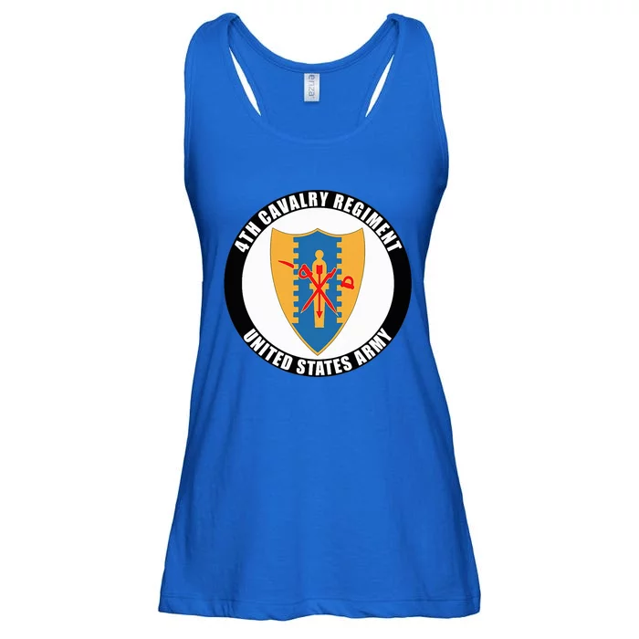 4th Cavalry Regiment United States Army Veteran Military Ladies Essential Flowy Tank