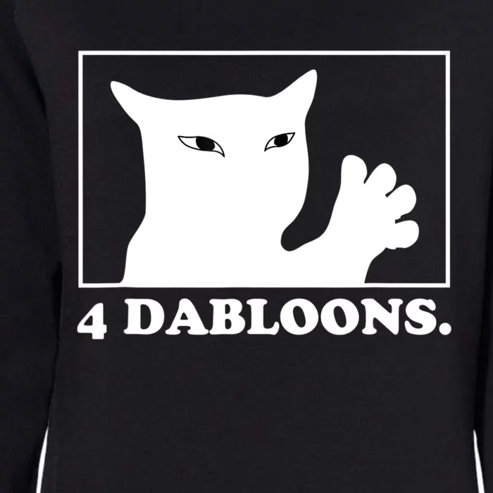 4 Dabloons 4 Doubloons 4 Dabloons Cat Womens California Wash Sweatshirt