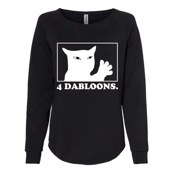 4 Dabloons 4 Doubloons 4 Dabloons Cat Womens California Wash Sweatshirt