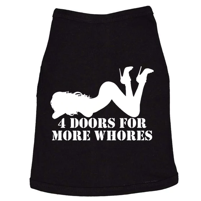 4 Doors For More Whores Funny Stripper Doggie Tank