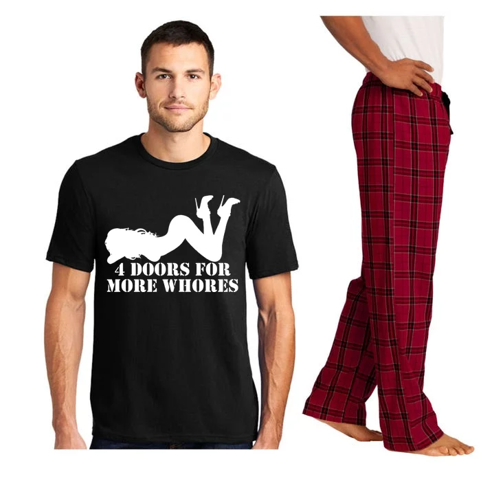 4 Doors For More Whores Funny Stripper Pajama Set