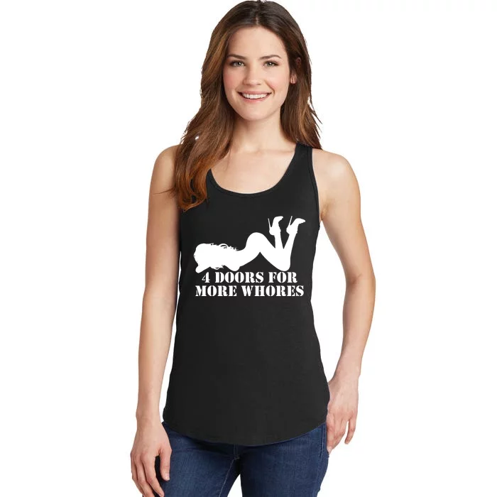 4 Doors For More Whores Funny Stripper Ladies Essential Tank