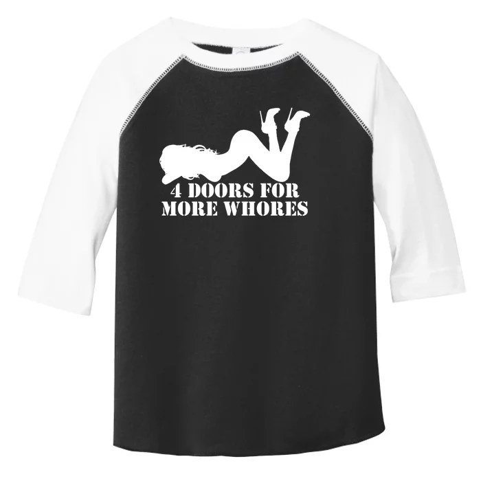 4 Doors For More Whores Funny Stripper Toddler Fine Jersey T-Shirt