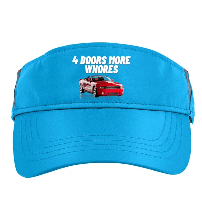 4 Doors More Whores Funny Car Adult Drive Performance Visor