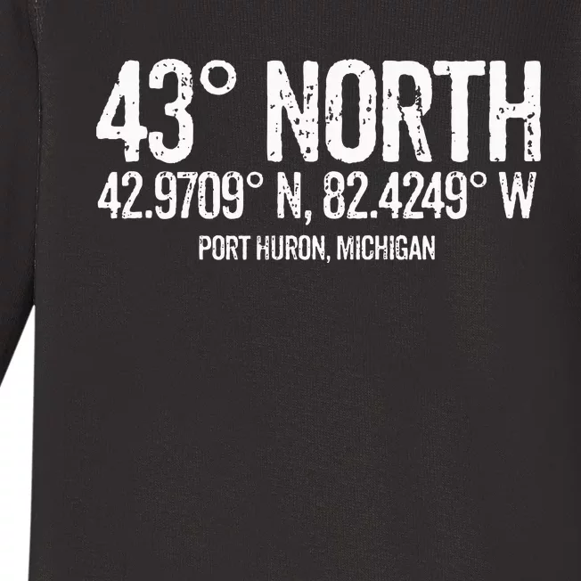 43 Degrees North Port Huron Baby Long Sleeve Bodysuit