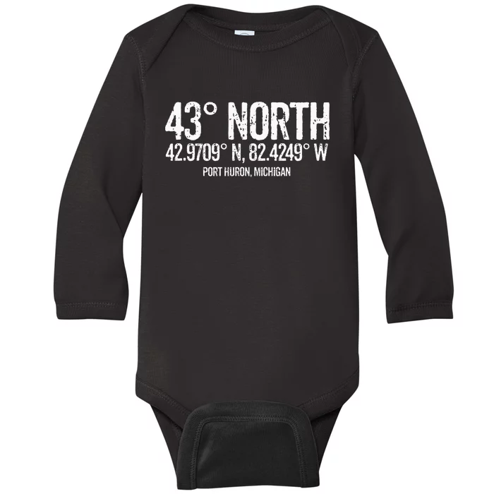 43 Degrees North Port Huron Baby Long Sleeve Bodysuit