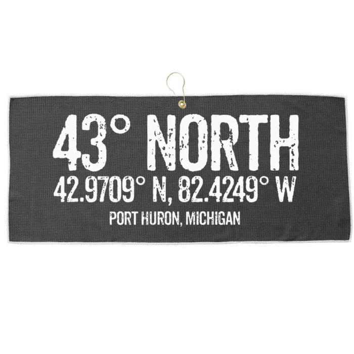 43 Degrees North Port Huron Large Microfiber Waffle Golf Towel