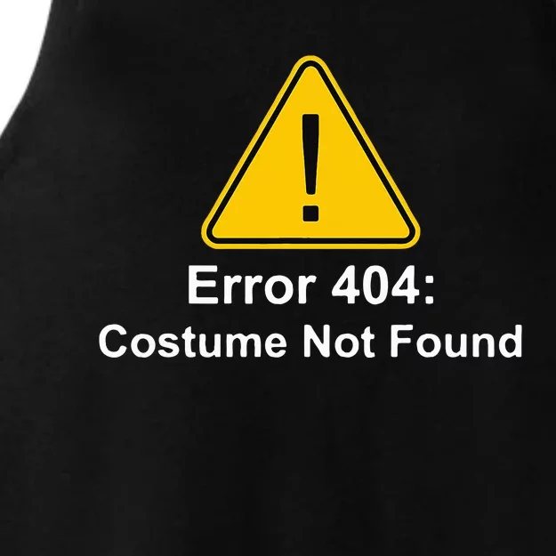 404 Error Costume Not Found Halloween Ladies Tri-Blend Wicking Tank