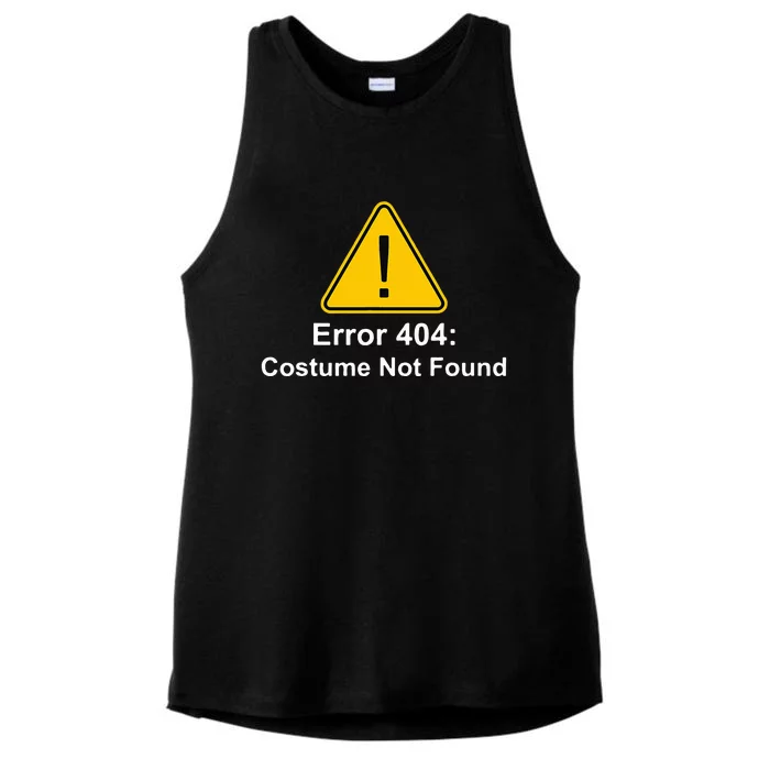 404 Error Costume Not Found Halloween Ladies Tri-Blend Wicking Tank