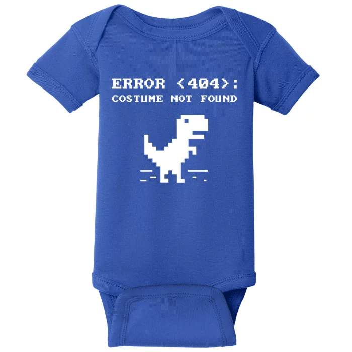 404 Error Costume Not Found Gift Funny Halloween Internet Funny Gift Baby Bodysuit