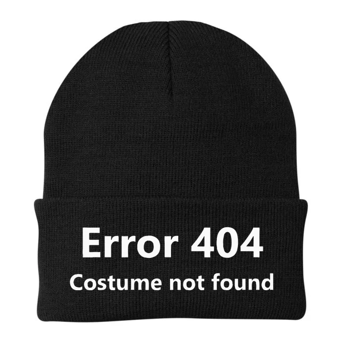 404 Error Costume Not Found Halloween Humor Knit Cap Winter Beanie