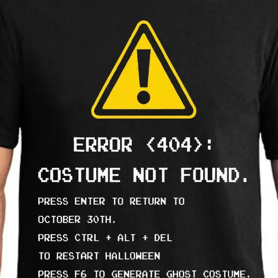 404 Error Costume Not Found Nerdy Geek Funny Computer Pajama Set