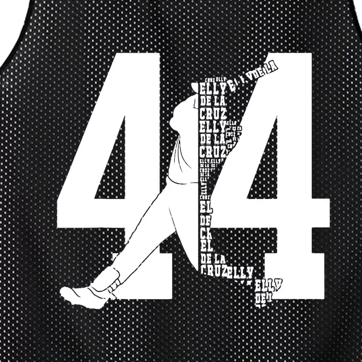 44 Elly De La Cruz Baseball Mesh Reversible Basketball Jersey Tank