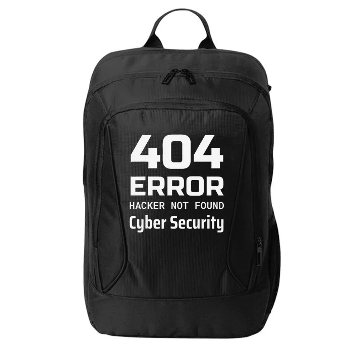 404 Error Hacker Not Found Cyber Security White Hat Hacker City Backpack