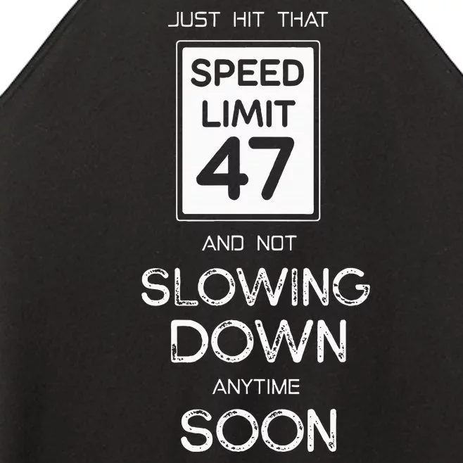 47th Funny Birthday Women’s Perfect Tri Rocker Tank