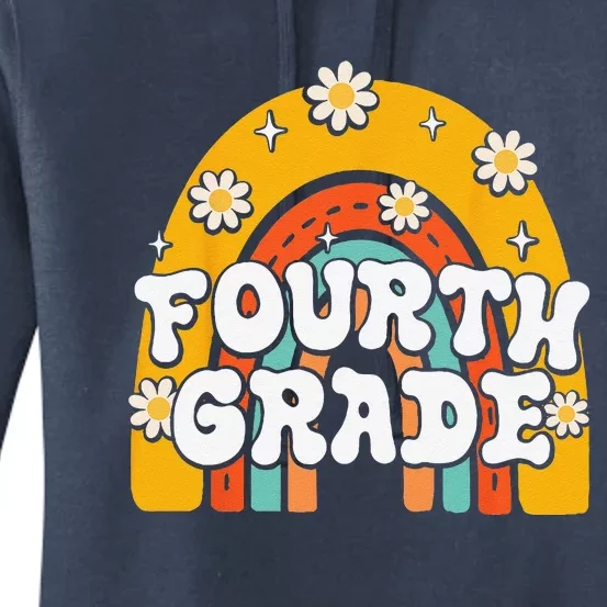 4th Fourth Grade First Day School Back To School Teacher Women's Pullover Hoodie