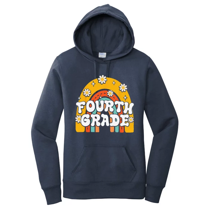 4th Fourth Grade First Day School Back To School Teacher Women's Pullover Hoodie