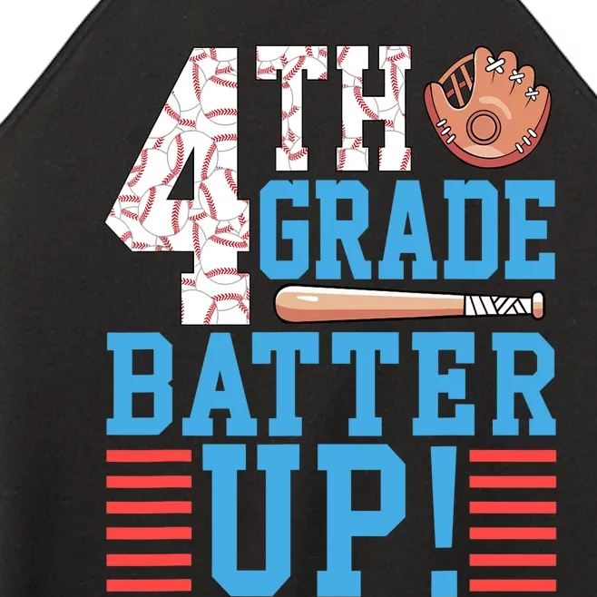 4th Grade Back To School 4th Grade Batter Up Baseball Women’s Perfect Tri Rocker Tank