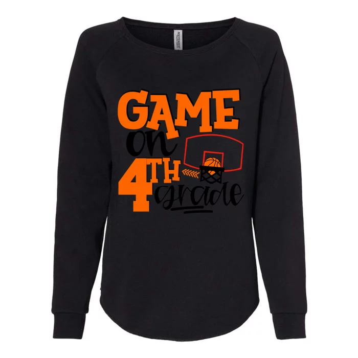 4Th Grade Basketball Game On 4Th Grade Hello Summer Gift Womens California Wash Sweatshirt