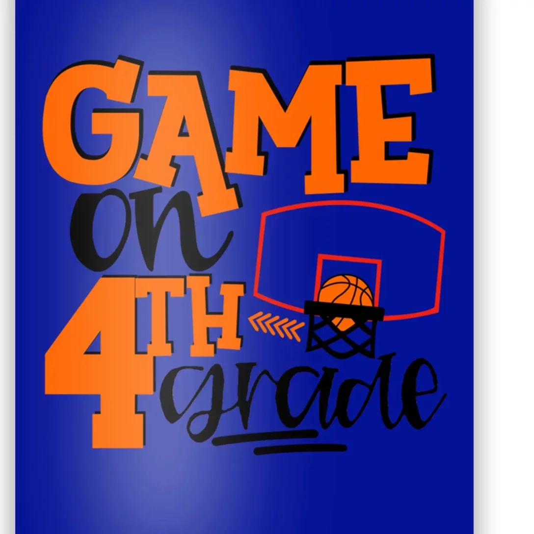 4Th Grade Basketball Game On 4Th Grade Hello Summer Gift Poster