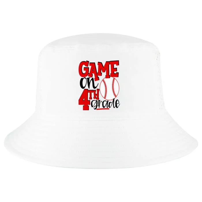 4th Grade Baseball Player 1st Day Of School Cool Comfort Performance Bucket Hat